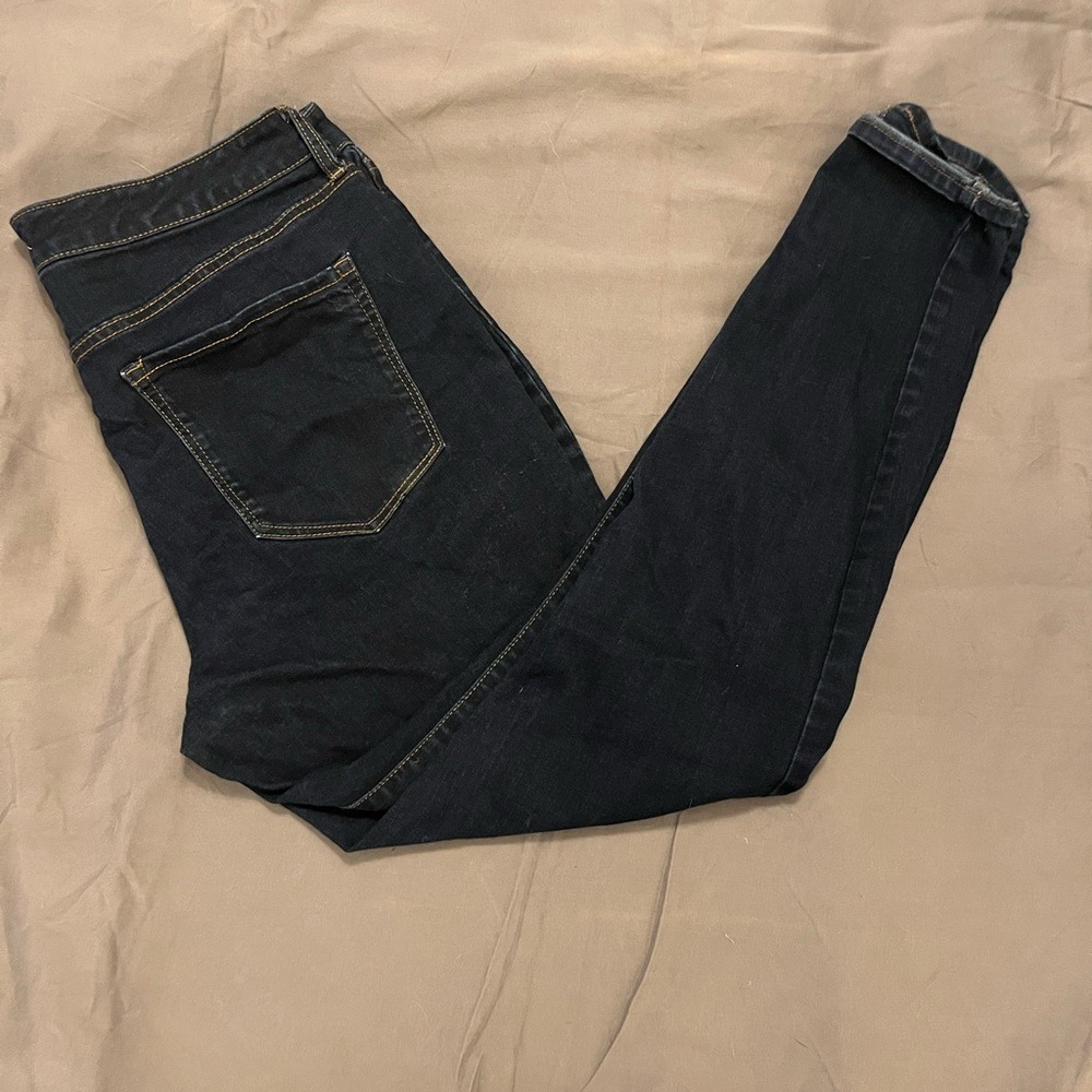 Jessica Simpson Adored High Rise Skinny Jeans Dark Indigo‎ Blue Size 32